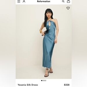 Reformation Blue Maxi Dress